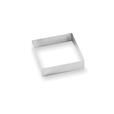 Cadre à tarte perforé en inox carré 8 cm Mathon - Mathon - 2