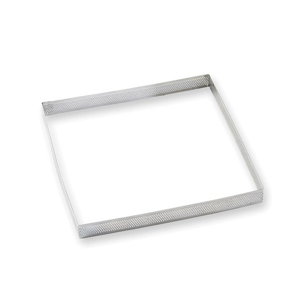 Cadre à tarte perforé en inox carré 20 cm Mathon - Mathon - 2