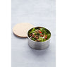 Lunch box ronde en inox 850 ml et couvercle en bambou Point Virgule - Mathon - 4