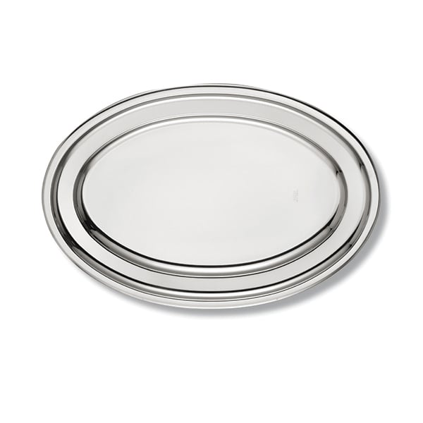 Plat ovale en inox ALFA 45 cm Inoxriv - Mathon