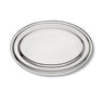 Plat ovale en inox ALFA 45 cm Inoxriv - Mathon