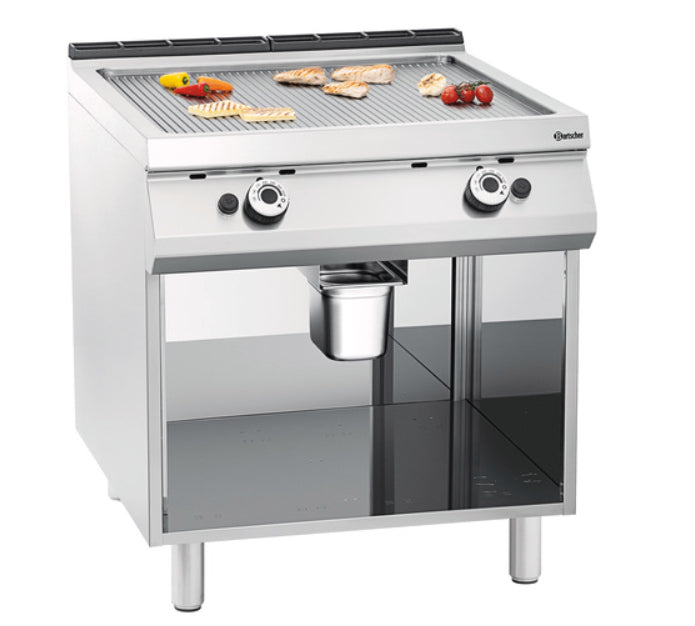 Plaque grill gaz, rainurée - P 900 mm - Bartscher - Mathon - 1