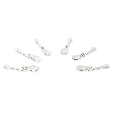 6 cuillères à café coudées inox 11 cm Mathon - Mathon - 2