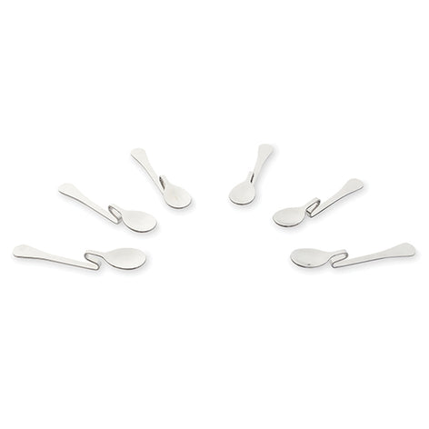 6 cuillères à café coudées inox 11 cm Mathon - Mathon - 2