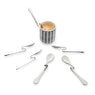 6 cuillères à café coudées inox 11 cm Mathon - Mathon - 3