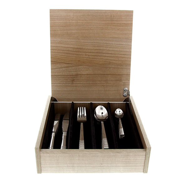 Ménagère Calenda 48 pièces coffret bois Albert de Thiers - Mathon - 1