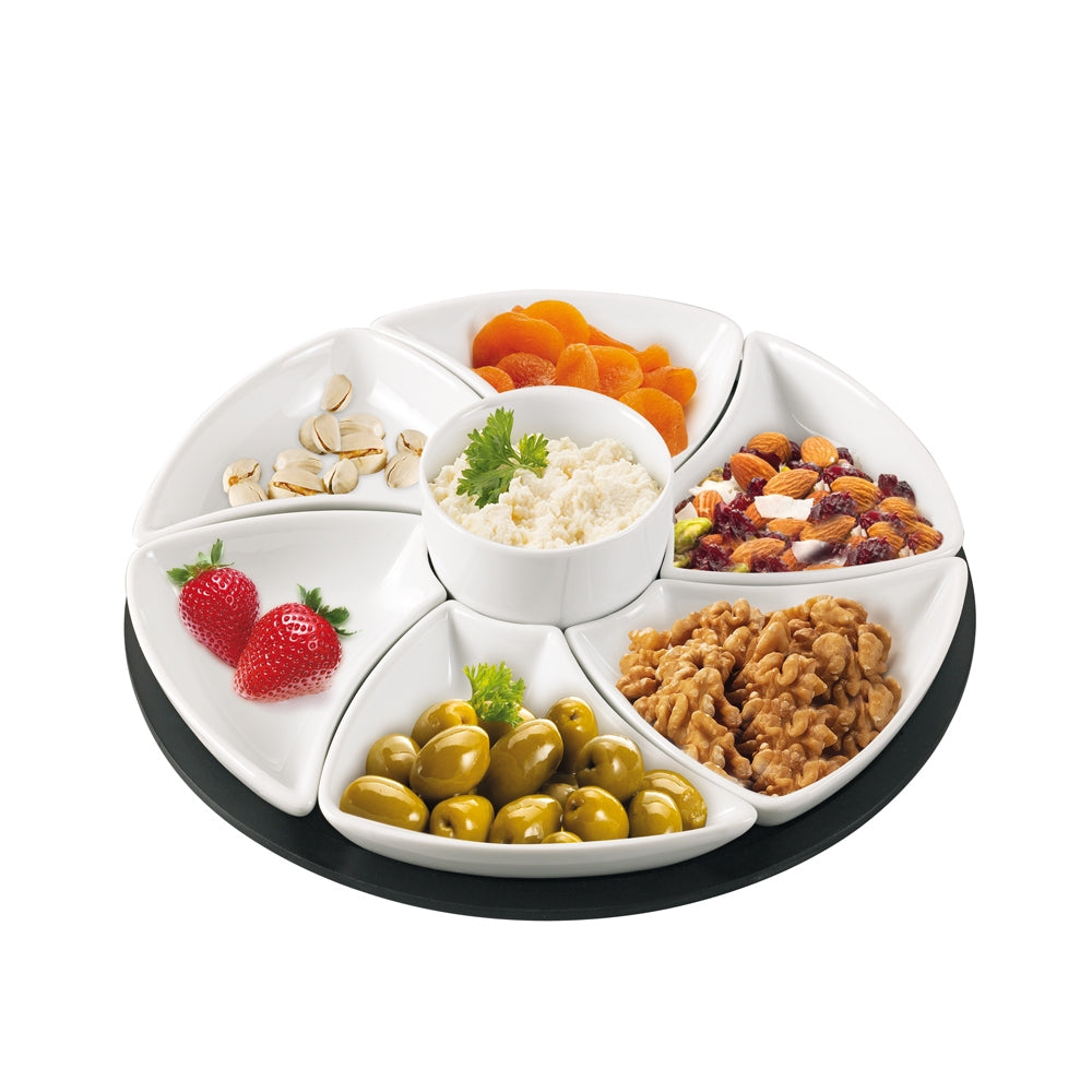 Service apéritif Hélice 8 pièces 30 cm Table passion - Mathon - 2