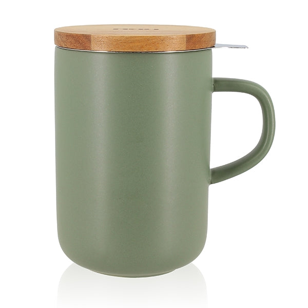 Tisanière mug Juliet en grès amande 475 ml Ogo - Mathon - 1