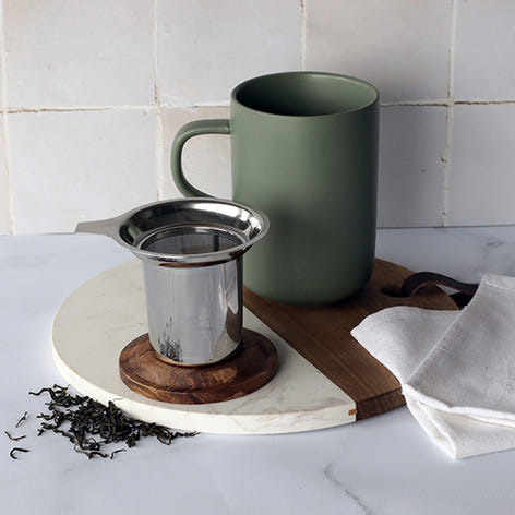 Tisanière mug Juliet en grès amande 475 ml Ogo - Mathon - 2