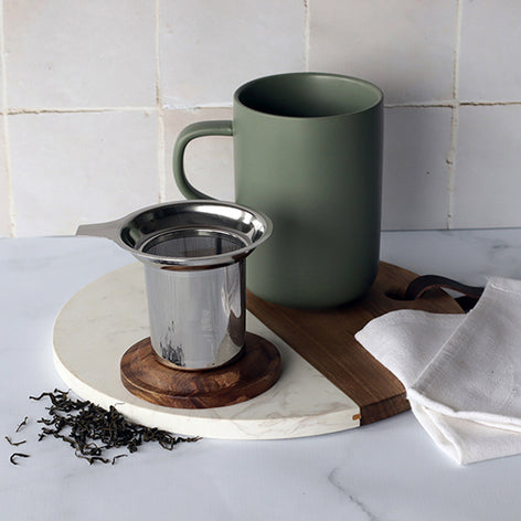 Tisanière mug Juliet en grès amande 475 ml Ogo - Mathon - 2
