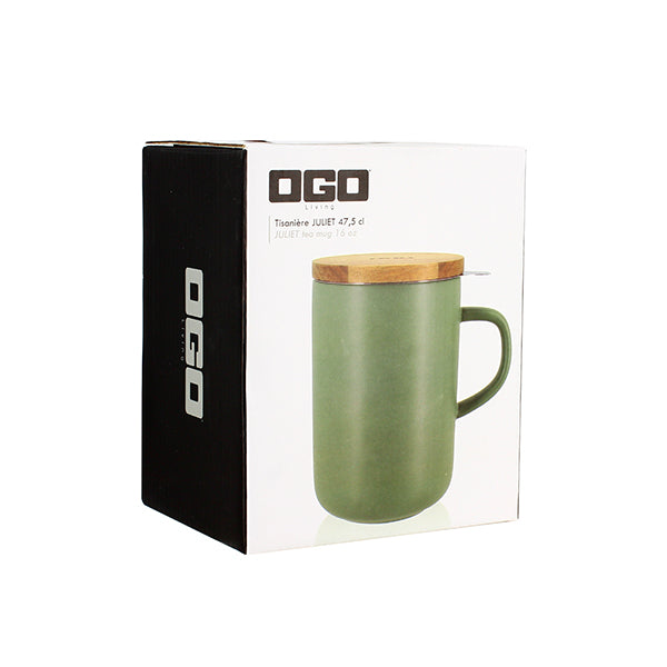 Tisanière mug Juliet en grès amande 475 ml Ogo - Mathon - 5
