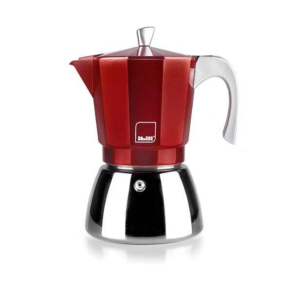 Cafetière italienne induction Elba 6 tasses rouge  Ibili - Mathon - 1