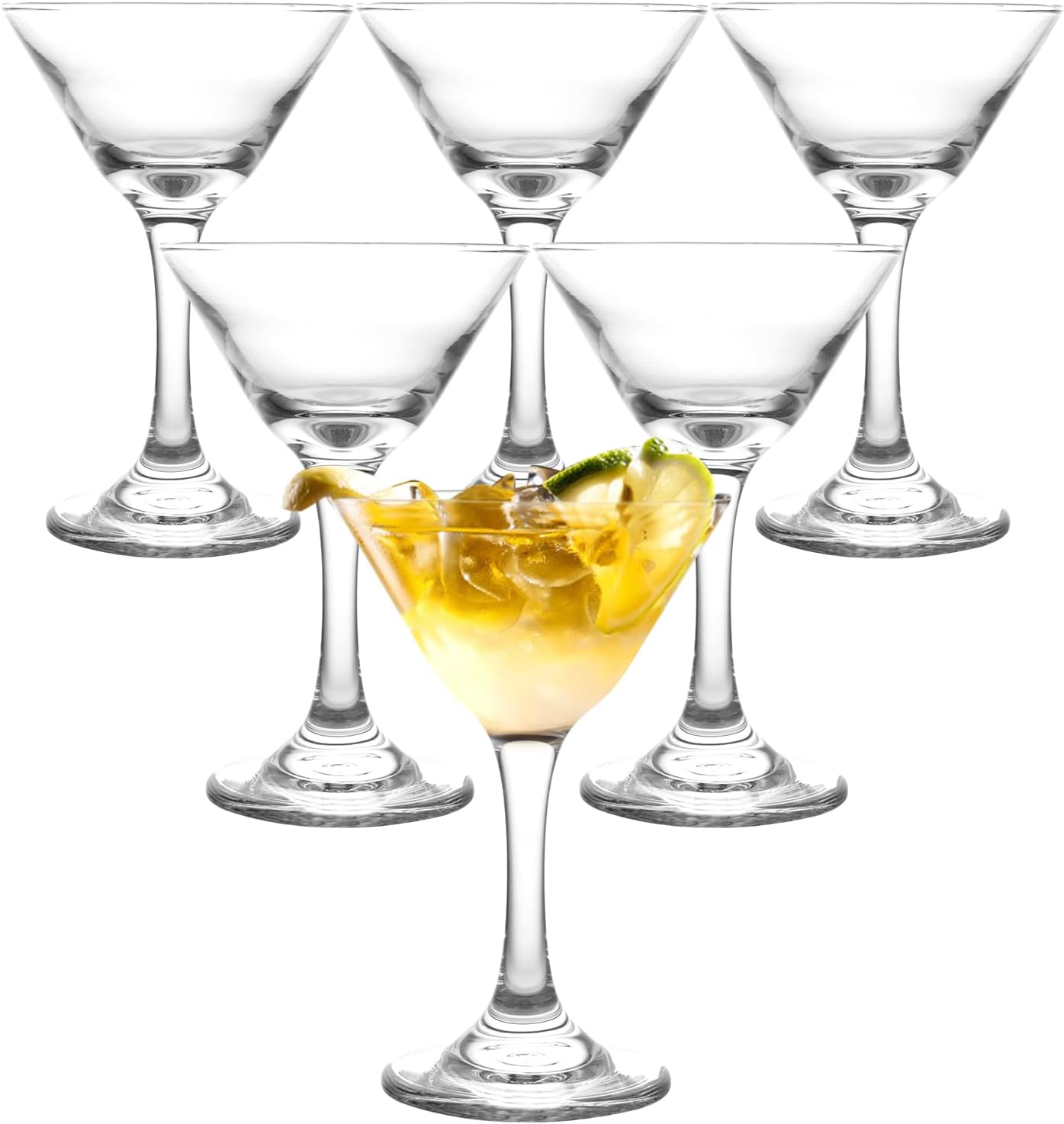 Lot de 6 verres à martini en verre élégant 120 ml Vendos85 - Mathon