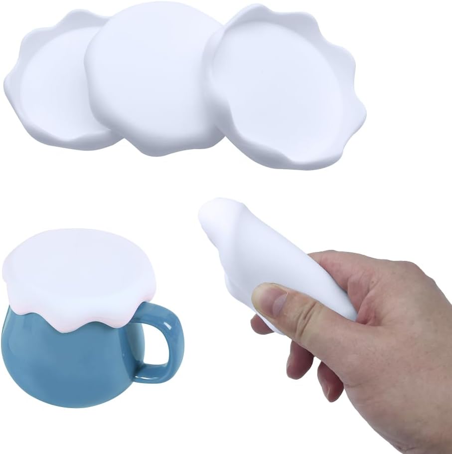 Couvercle silicone motif neige pour pots et tasses 8 cm Vendos85 - Mathon