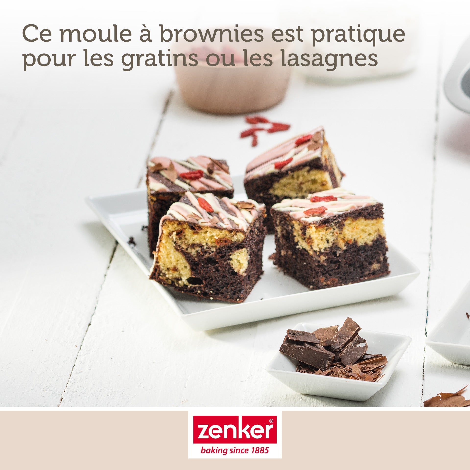 Moule à brownie 27 x 26 cm Zenker Special Creative Zenker - Mathon - 5