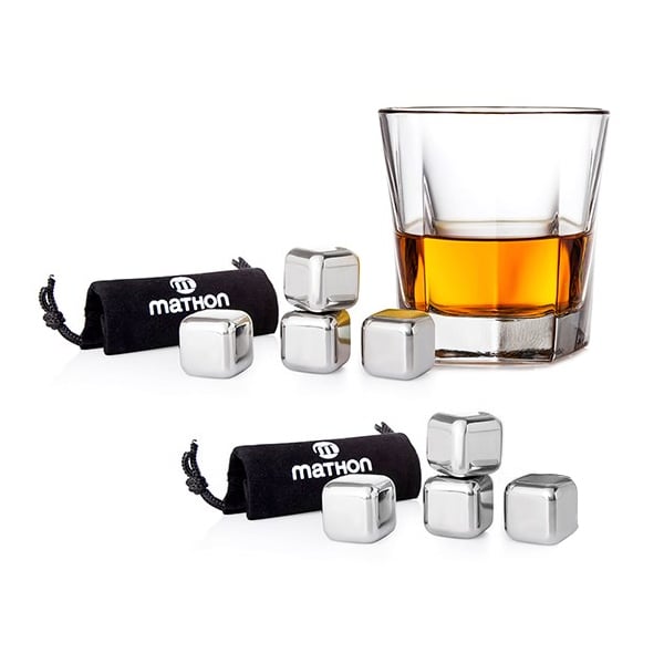 Lot de 8 glaçons magiques en inox Mathon - Mathon - 1