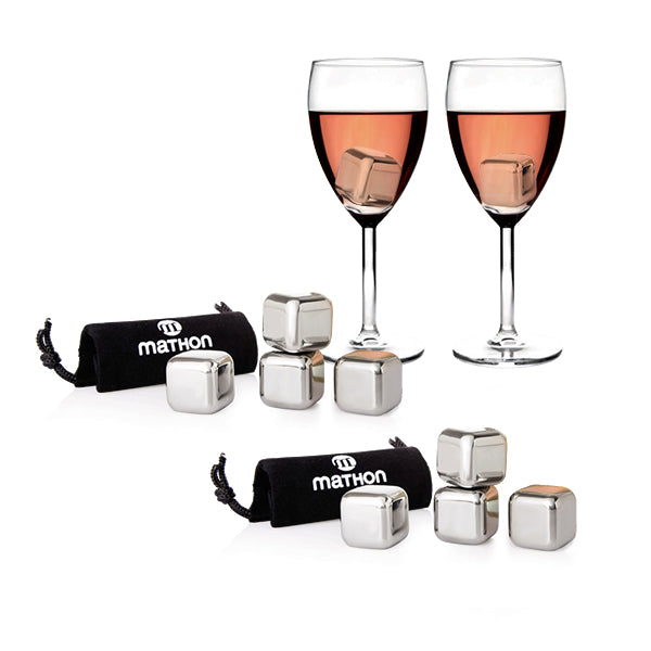 Lot de 8 glaçons magiques en inox Mathon - Mathon - 3