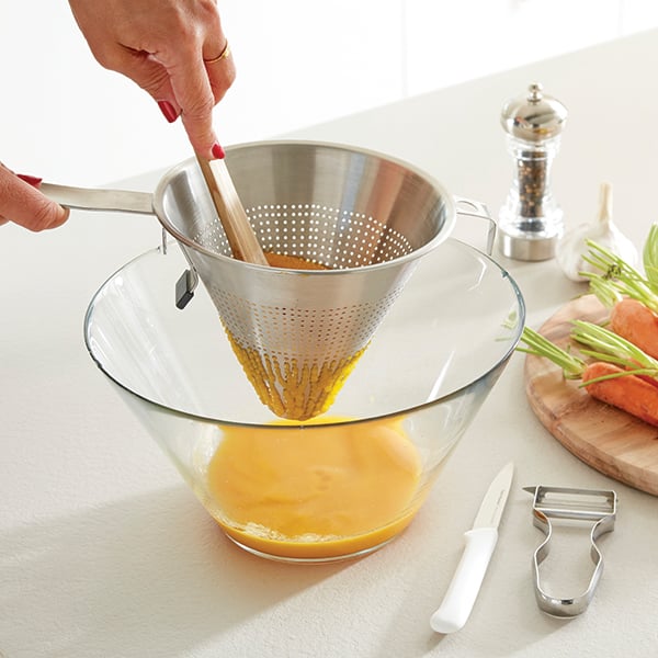 Lot chinois de cuisine en inox et pilon - Mathon - 3