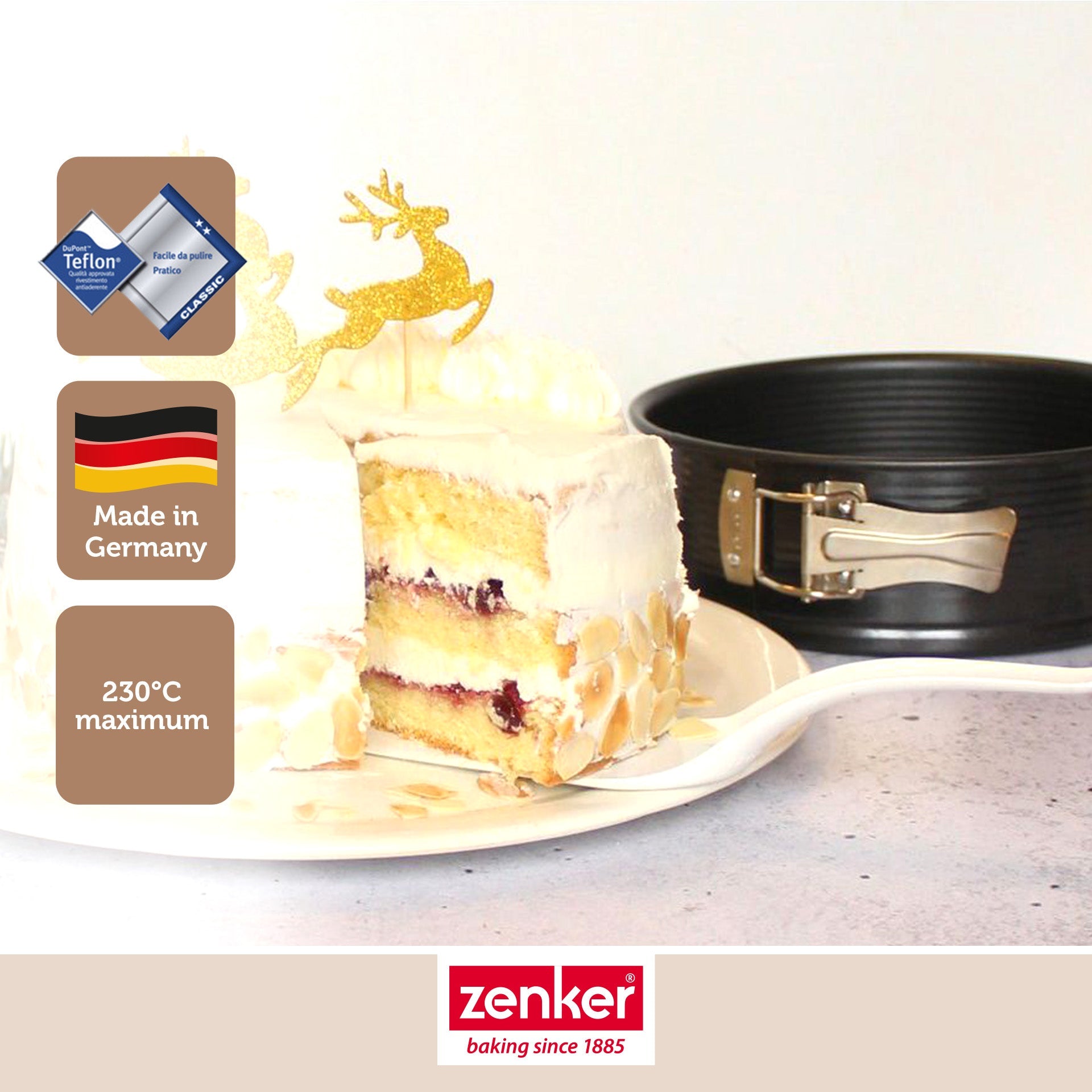 Moule à manqué à charnière 20 cm Zenker Black Metallic Zenker - Mathon - 2