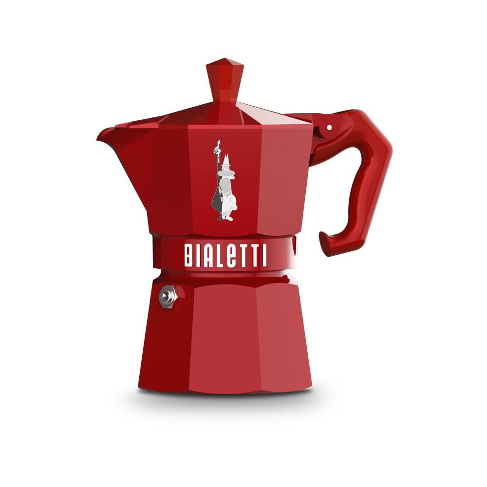 Cafetière Moka Exclusive rouge 3 tasses Bialetti - Mathon - 1