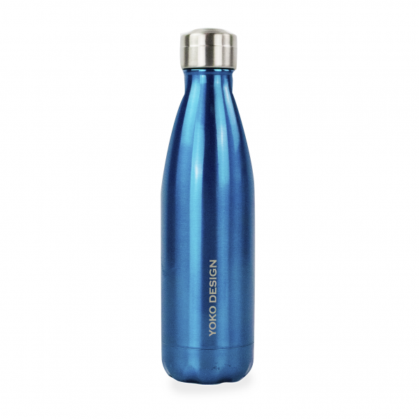 Bouteille  isotherme Brillant 500 ml Bleue Yoko® Design - Mathon