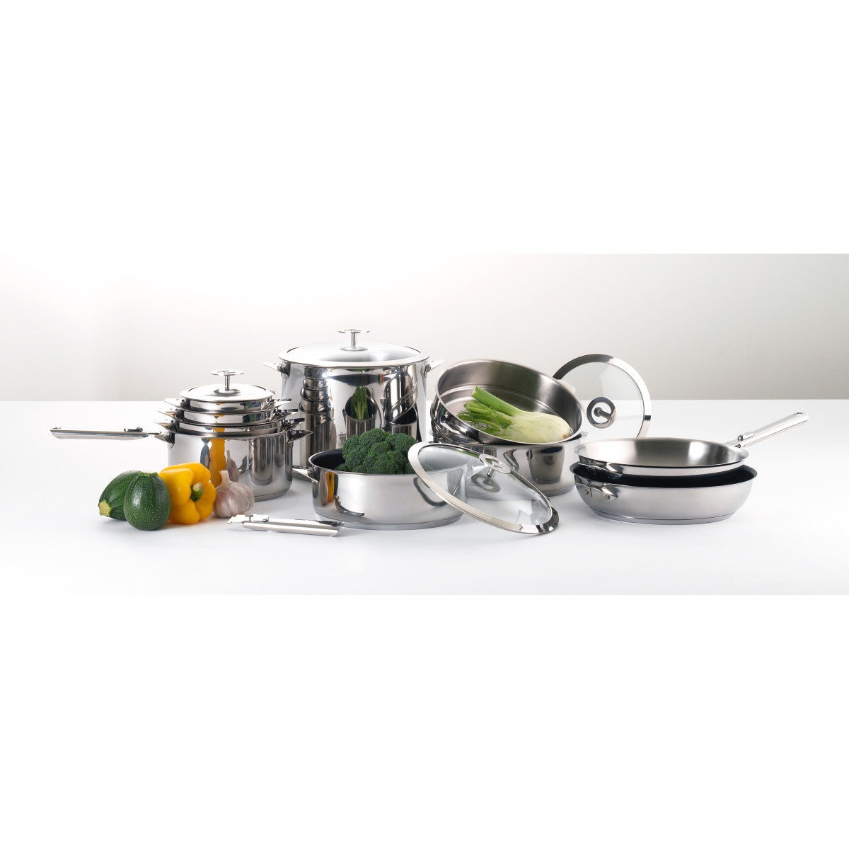 Universel - Couvercle 20cm verre trempé et inox Cuisinox - Mathon - 3