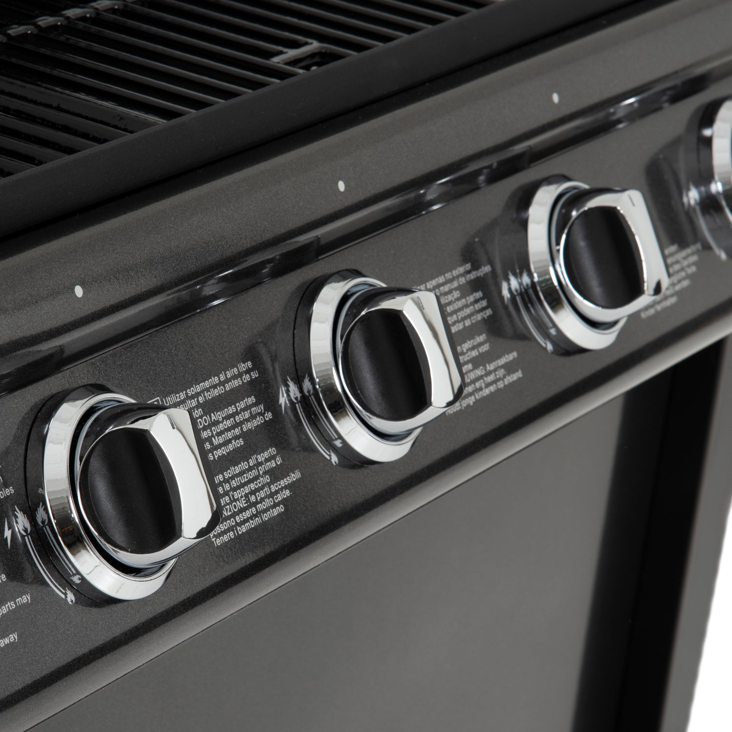 Barbecue au gaz RENO - 4 brûleurs avec thermomètre 14kW Happy Garden - Mathon - 3