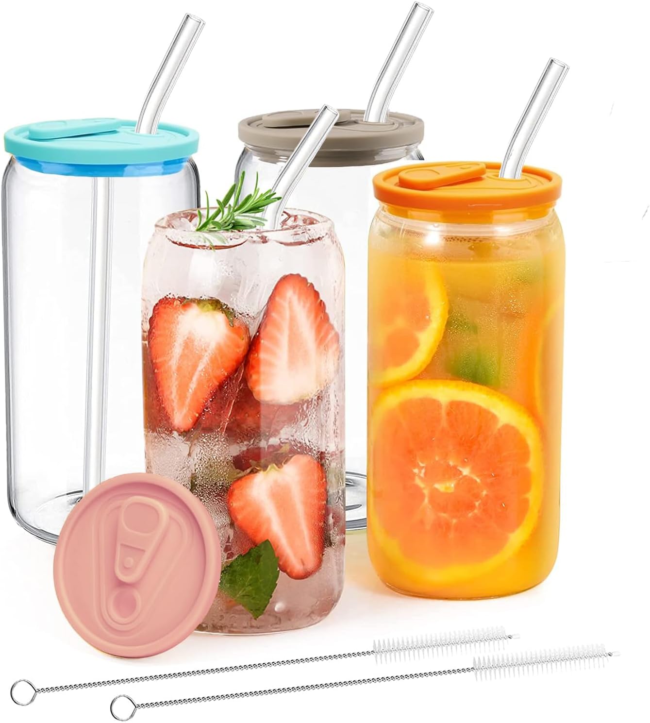 Verre à Smoothie 16 oz avec Couvercle Étanche et Paille Vendos85 - Mathon