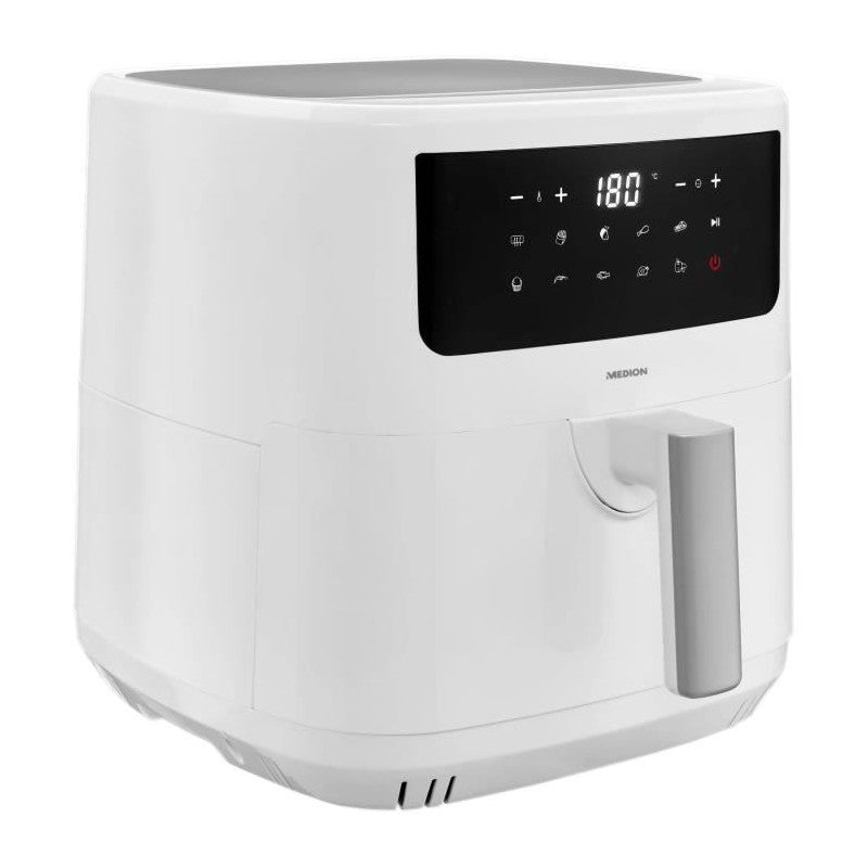 Friteuse A Air Chaud - Medion - 50073000 - 2150 W - Ecran Tactile - 9 Programmes - Blanc Medion - Mathon - 2