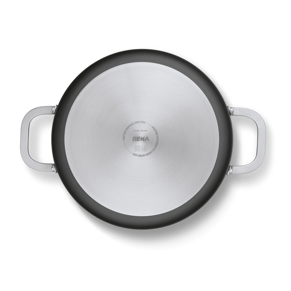 Sauteuse en aluminium 2 anses avec couvercle 28 cm Beka - Mathon - 2