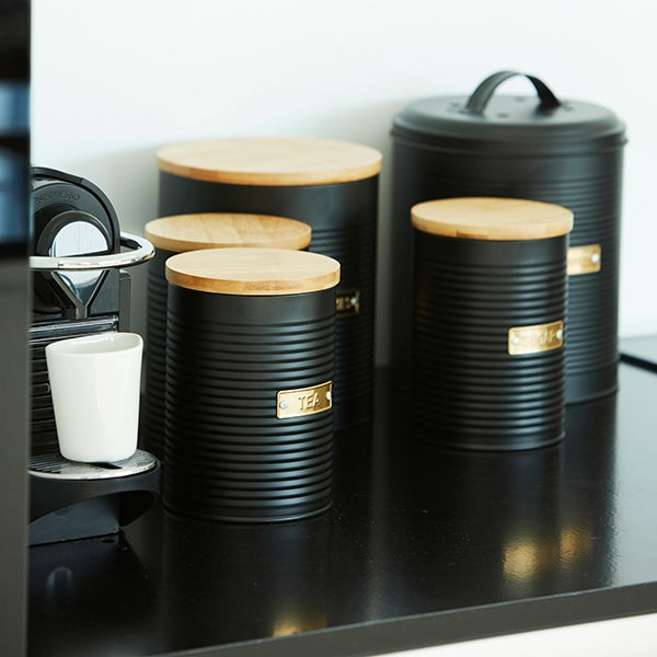 Boîte à café 1L noire Typhoon - Mathon - 2