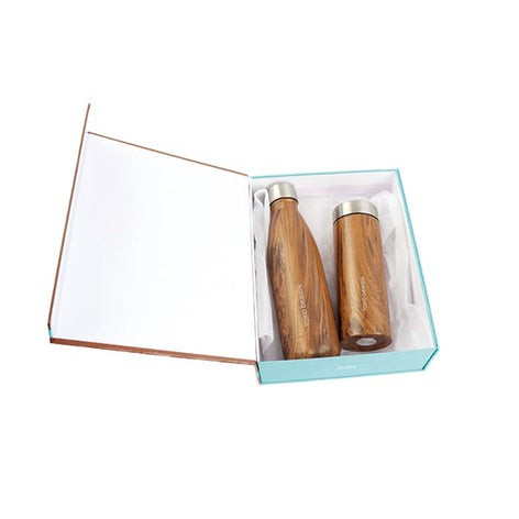 Coffret bois 1 bouteille 500 ml et 1 théière 350ml Yoko Design - Mathon - 2