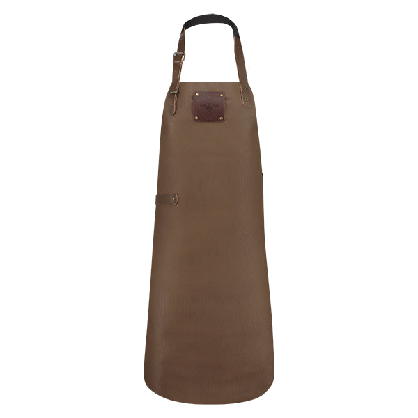 Tablier de cuisine artisanal cuir Buffalo Moka  Witloft - Mathon - 1