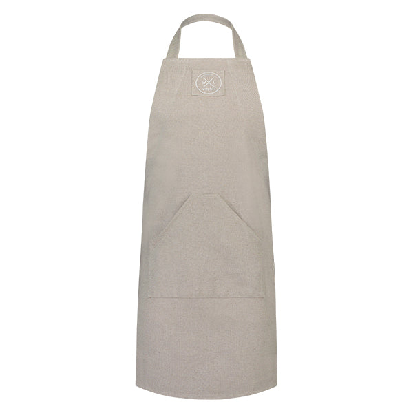 Tablier de cuisine en coton recyclé sable Witloft - Mathon - 1