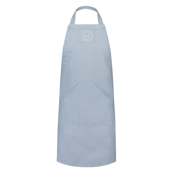 Tablier de cuisine en coton recyclé bleu ciel Witloft - Mathon - 1