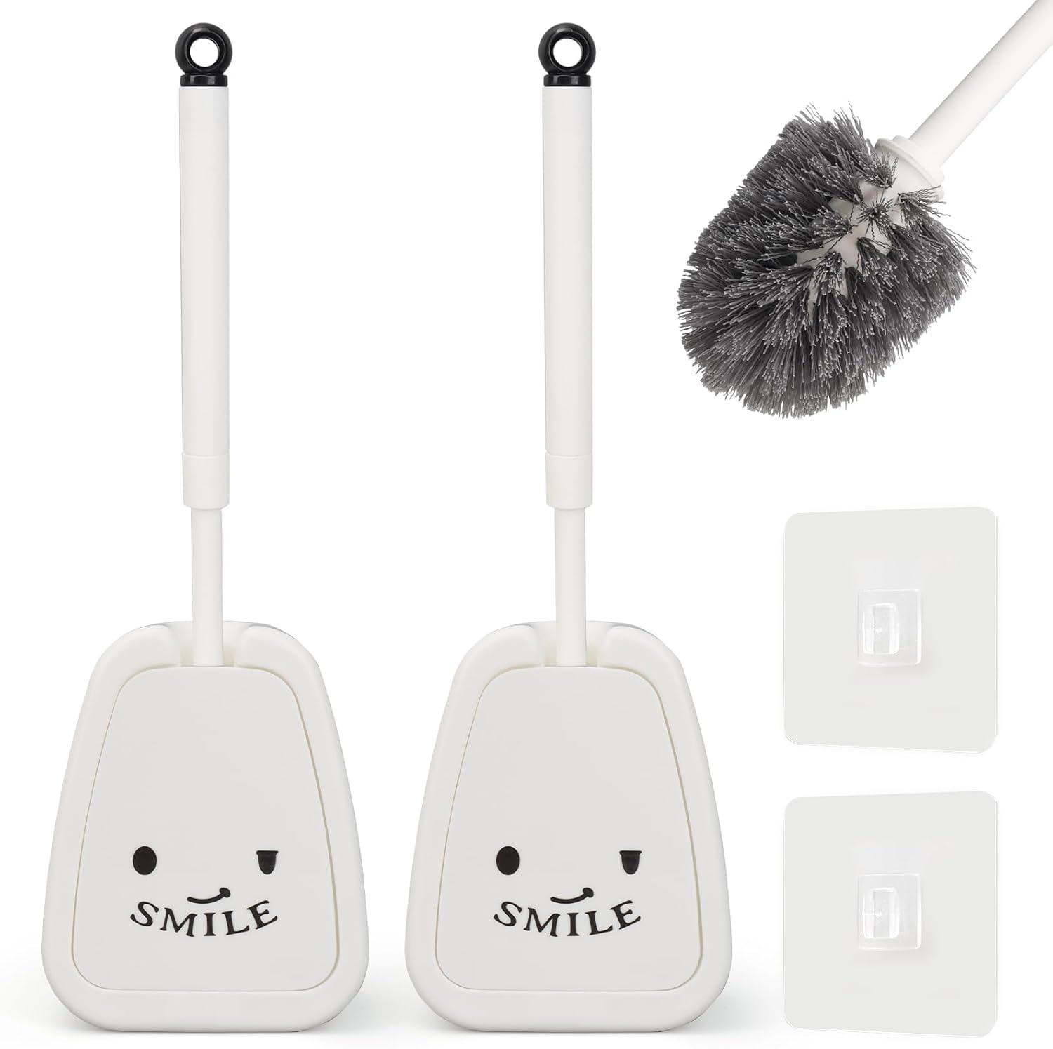 Brosse WC avec Couvercle à Charnière – Lot de 2 Vendos85 - Mathon