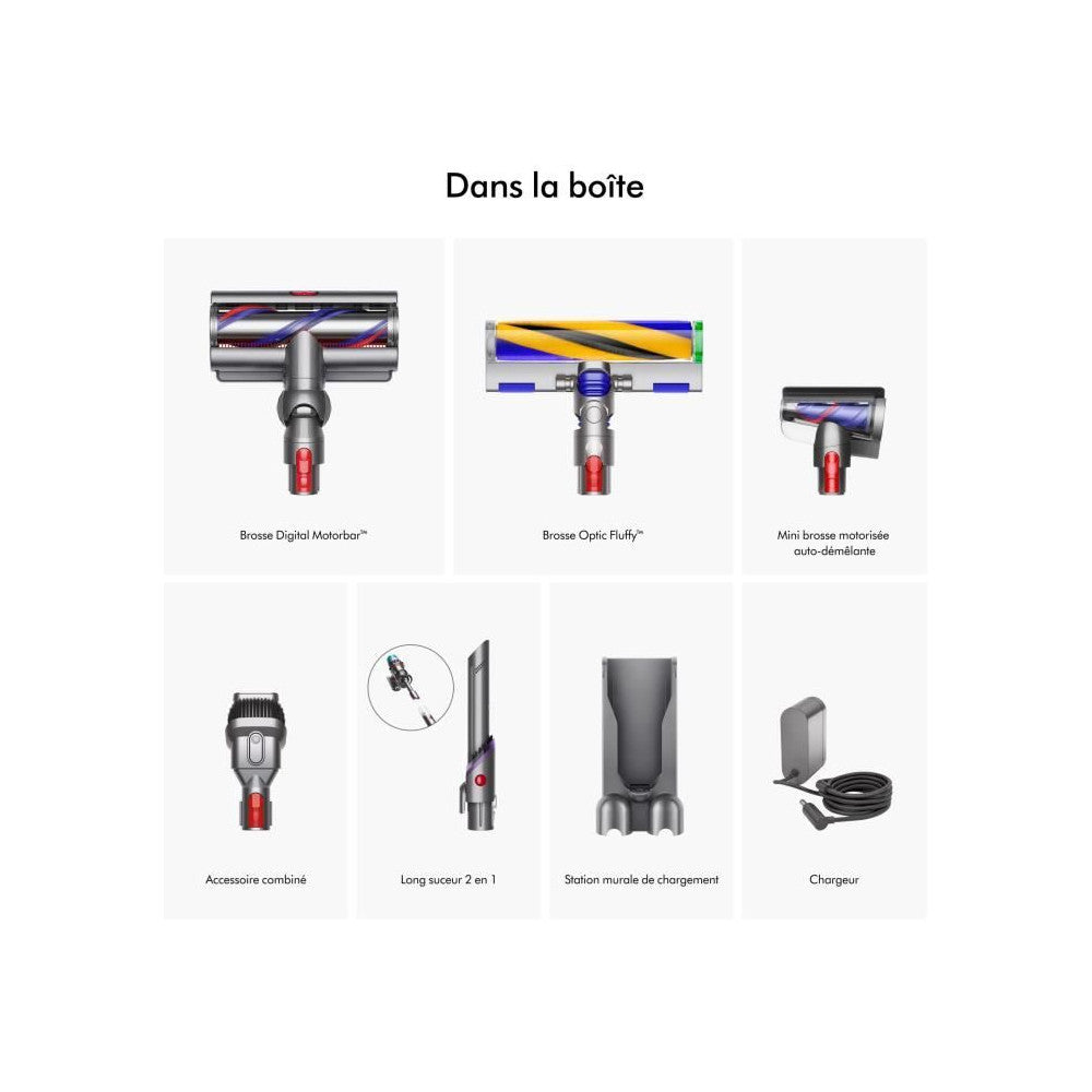 Gen5 Detect Absolute - Aspirateur Balai - Puissance 262aw - Filtre Hepa Capturant 99,9 % Des Particules - Autonomie 70 Dyson - Mathon - 6