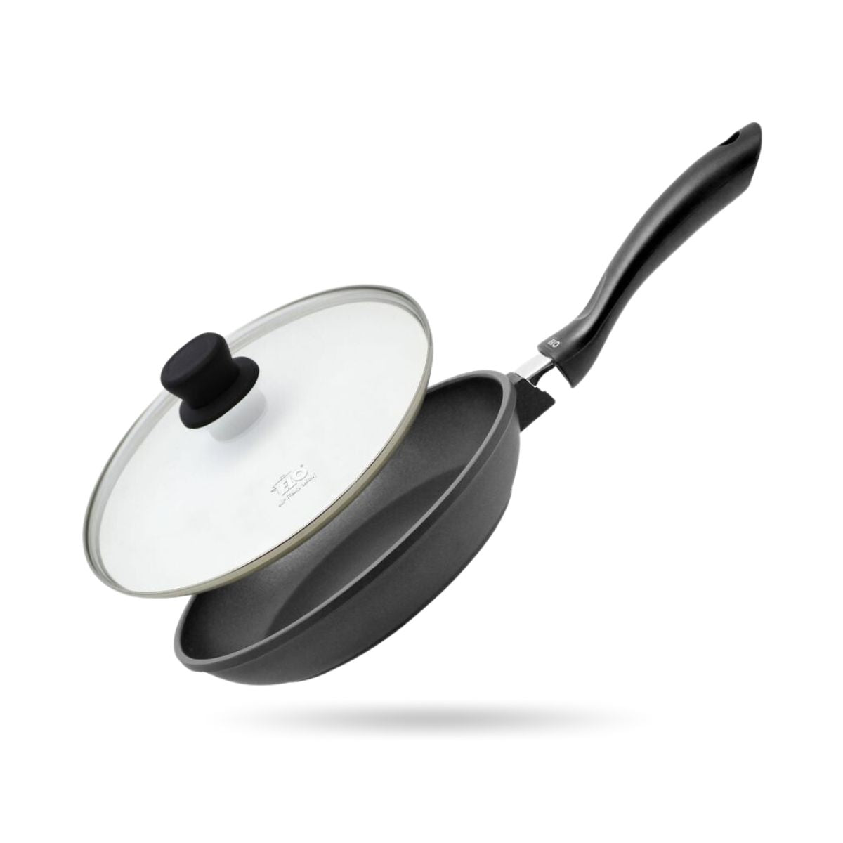 Poêle à frire 28 cm et couvercle en verre sans PFAS  Alucast Elo - Mathon - 1
