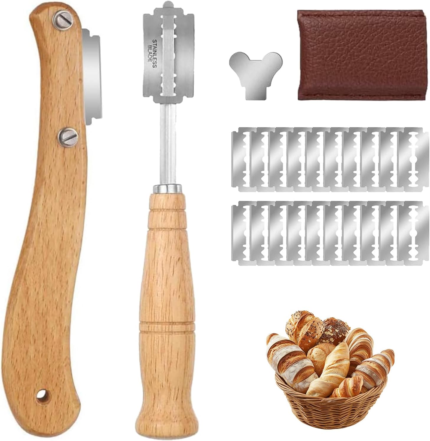 Couteau à Pain en Bois avec Lames en Acier Inoxydable Vendos85 - Mathon