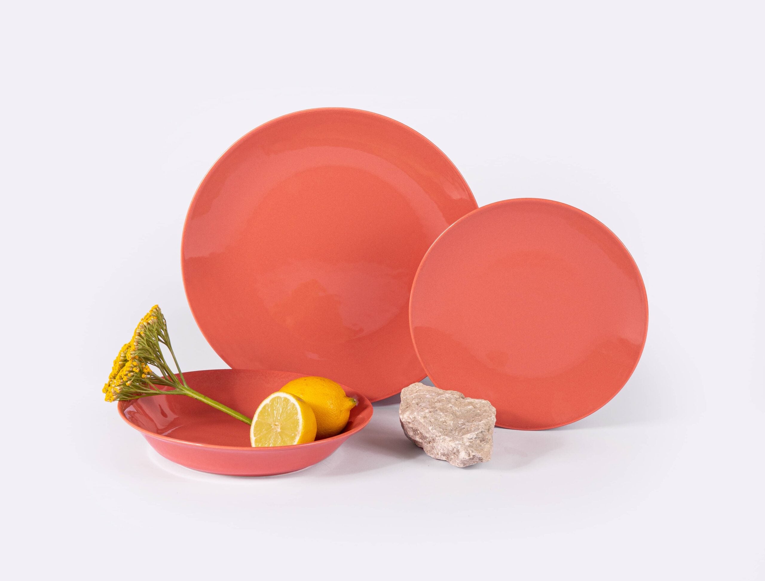 Assiette creuse ronde terracotta OGRE La Fabrique - Mathon - 3