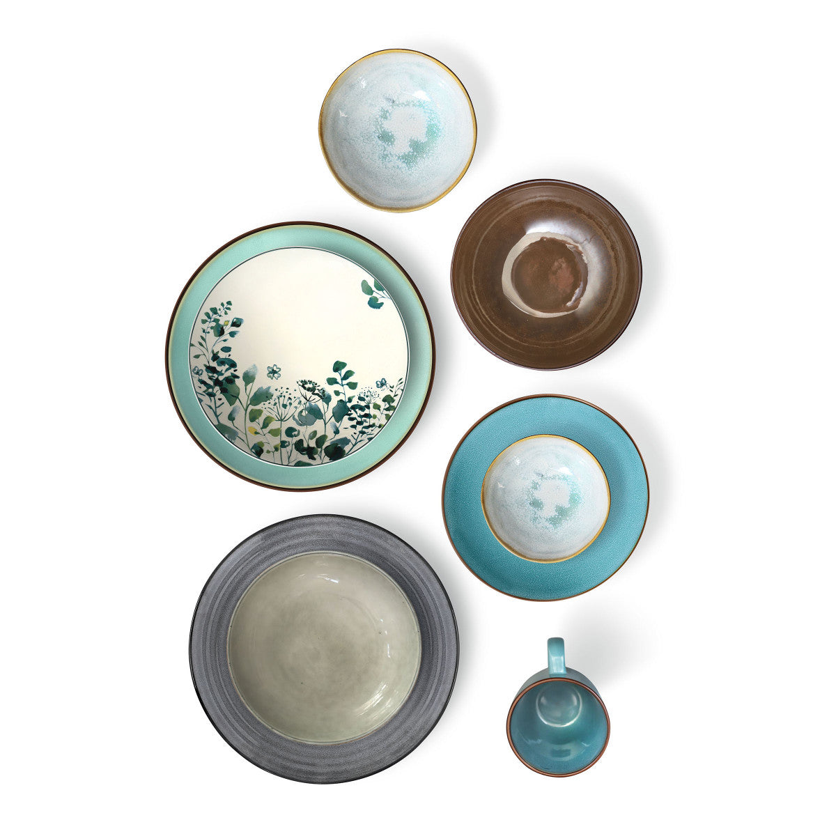 Oxalis - Bol déjeuner 17 cm (lot de 6) Médard de Noblat - Mathon - 3