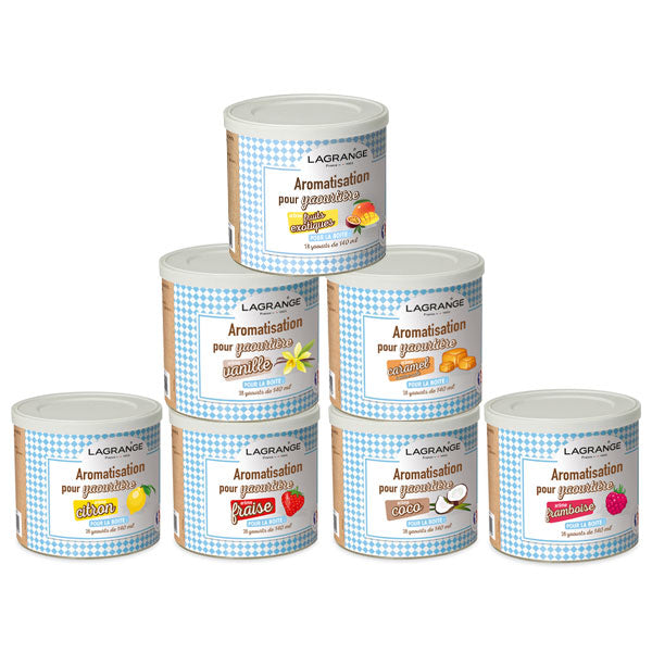 Lot de 7 Arômes pour Yaourt Lagrange - Mathon
