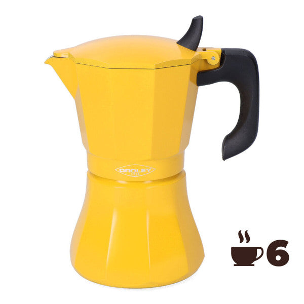 Cafetière Italienne Oroley Petra Moutarde Aluminium 6 Tasses Oroley - Mathon - 4