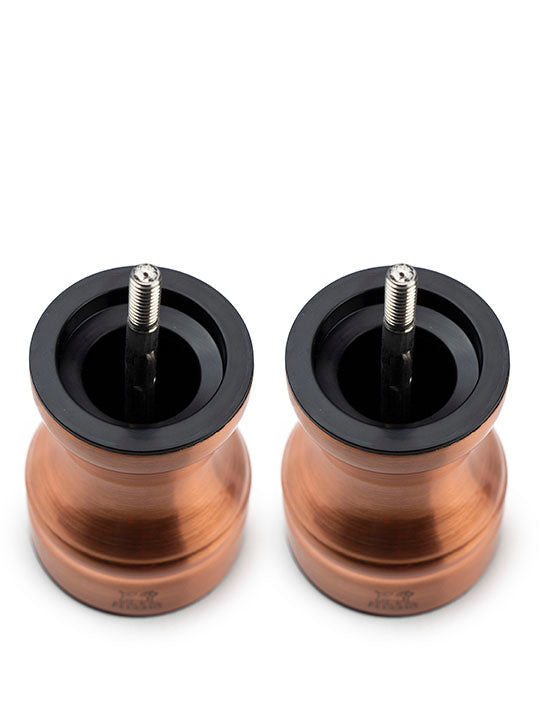 Bistro Chef Duo de moulins à poivre et à sel manuels en inox, cuivré, 10 cm - 4in Peugeot - Mathon - 4
