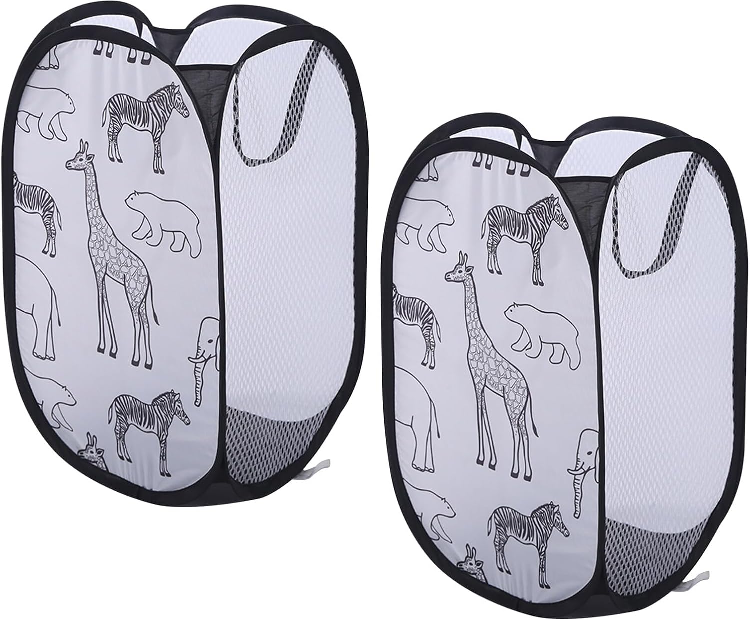 Panier à linge pliable Noir 30L Vendos85 - Mathon