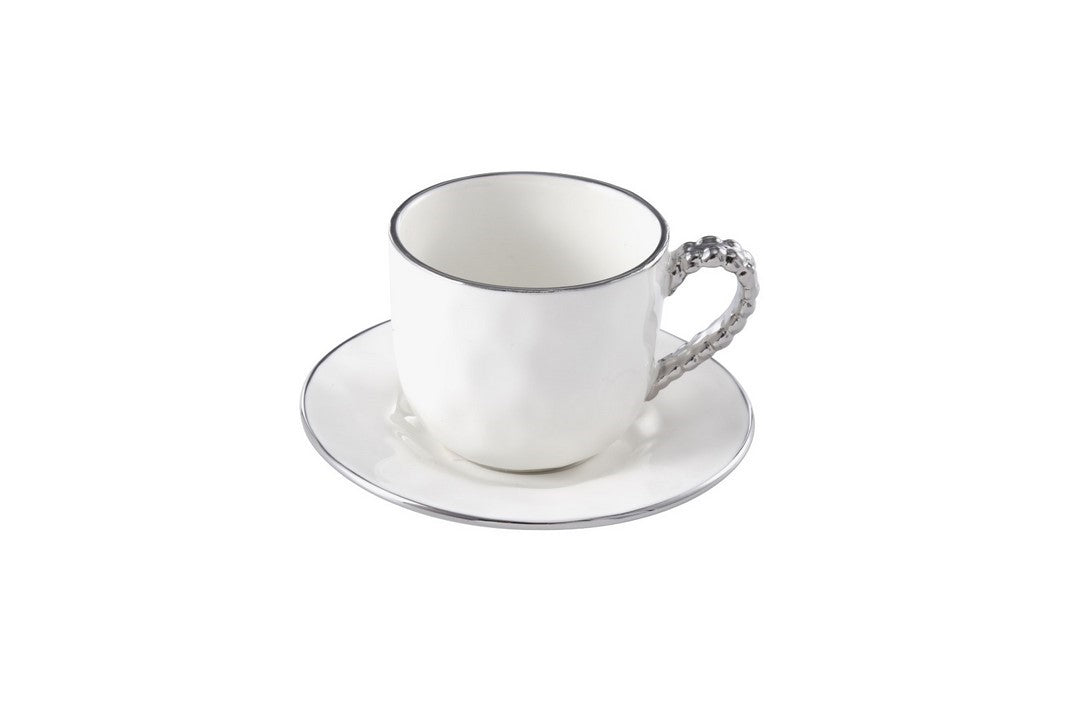 Set de 6 Tasses à Espresso et sous-tasse - 10,8x10,8x6,4cm - SALERNO Pampa Bay - Mathon