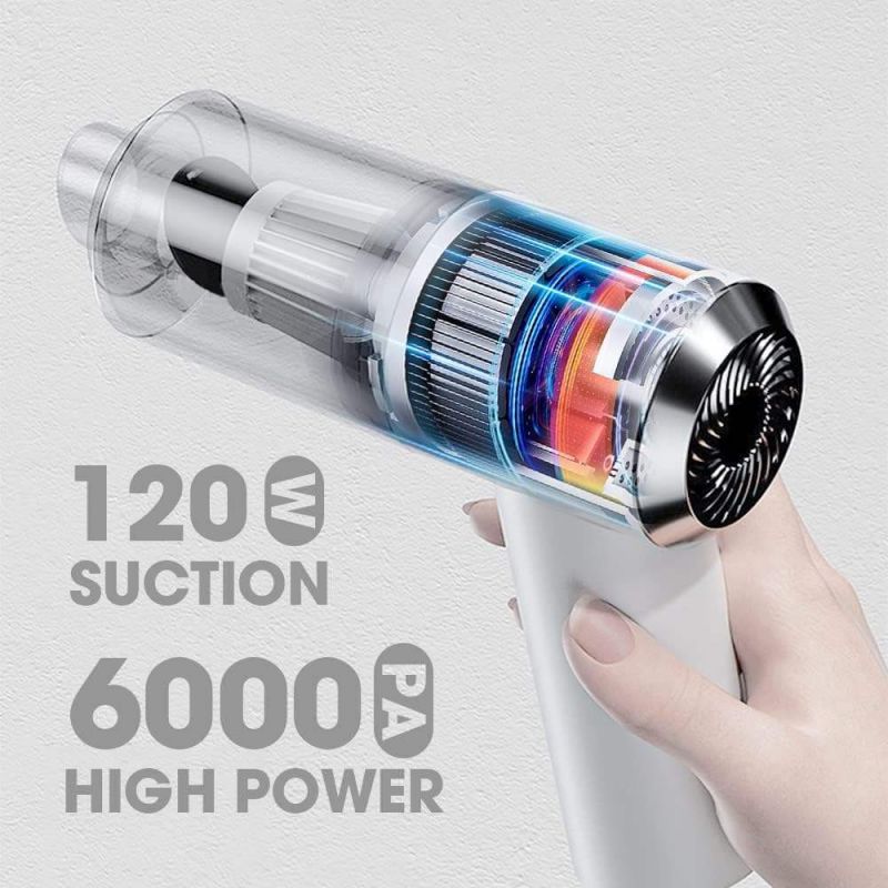 Aspirateur portable sans fil rechargeable Herzberg HG04005 Herzberg - Mathon - 4