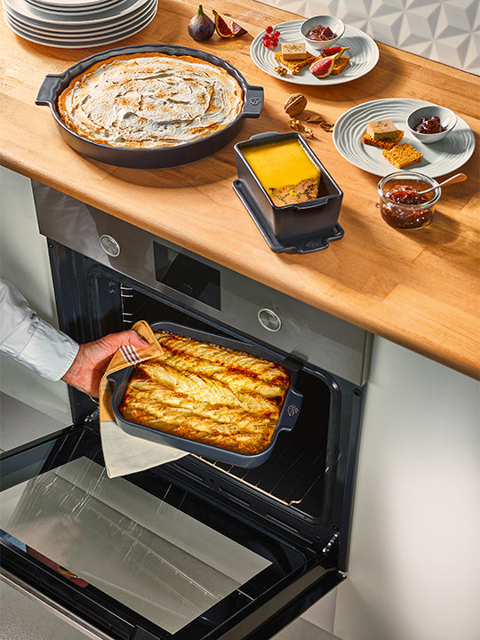 Plat à four céramique Appolia rectangulaire écru 40 cm Peugeot - Mathon - 4