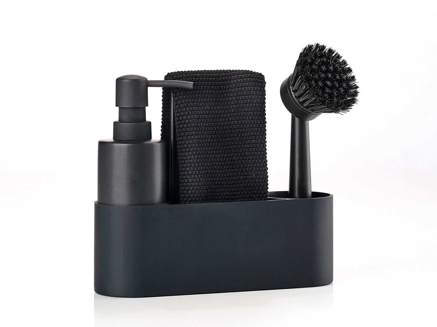 Set de vaisselle SINGLES en silicone et céramique Noir Zone Denmark - Mathon - 1