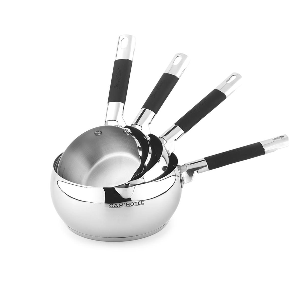 4 Casseroles 14/16/18/20cm - Inox induction Gam Hotel - Mathon - 2